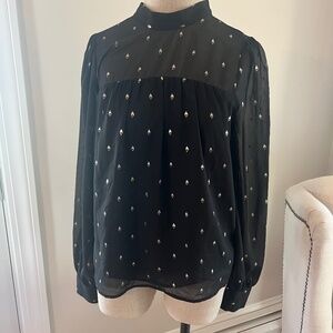 Banana republic size M Tall black and gold great condition!